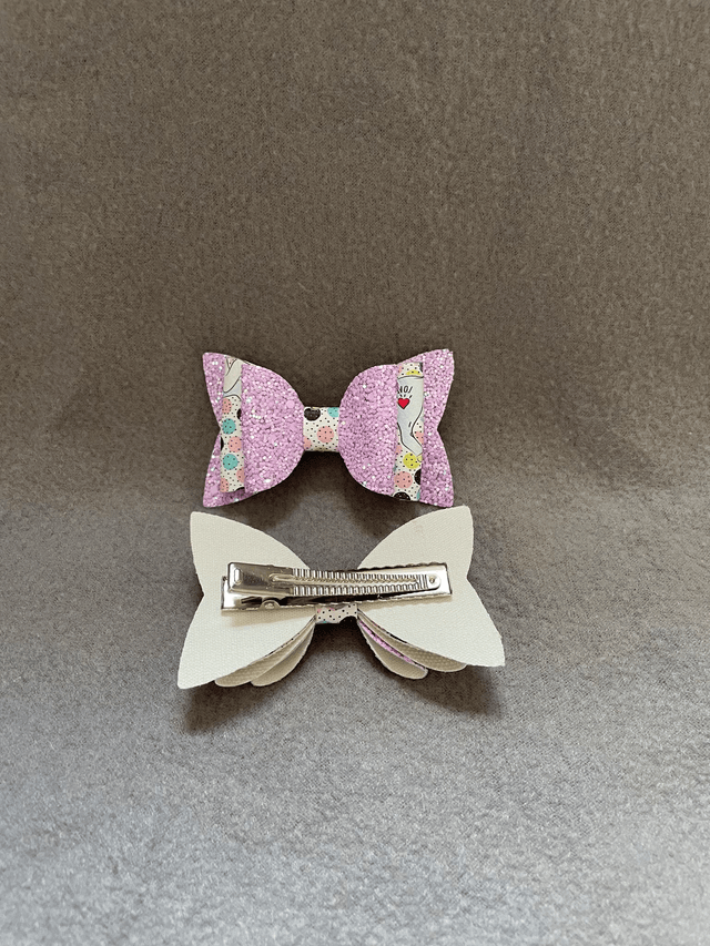 Purple Triple Layer Bow