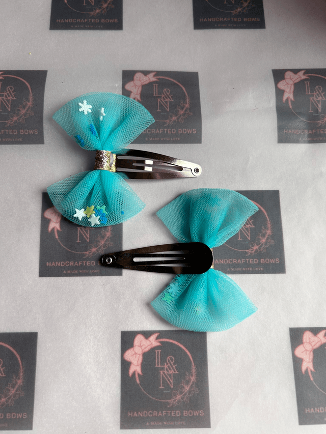 Confetti Tulle Snap Clips