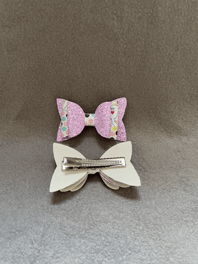 Purple Triple Layer Bow