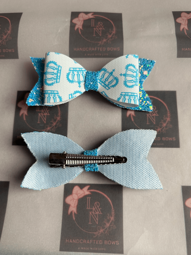 Blue Crown Bows