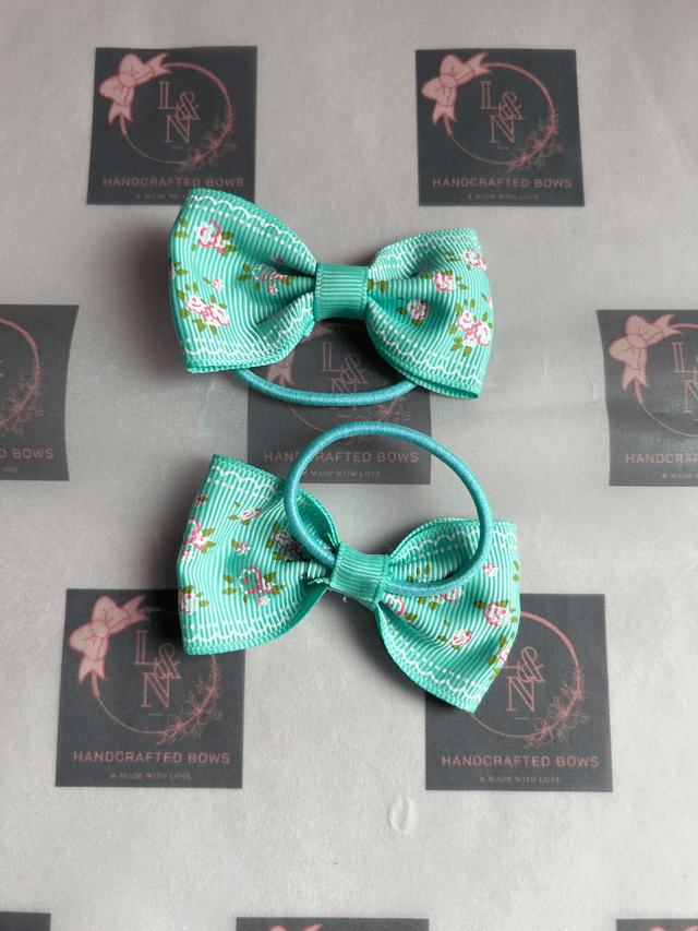 Teal Flower Bobbles