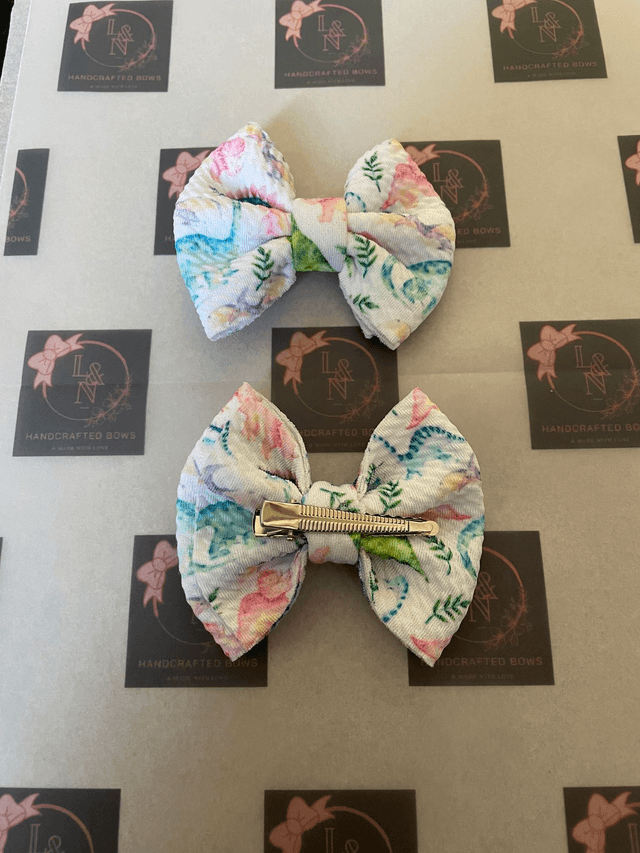 Pastel Dinosaurs Bows