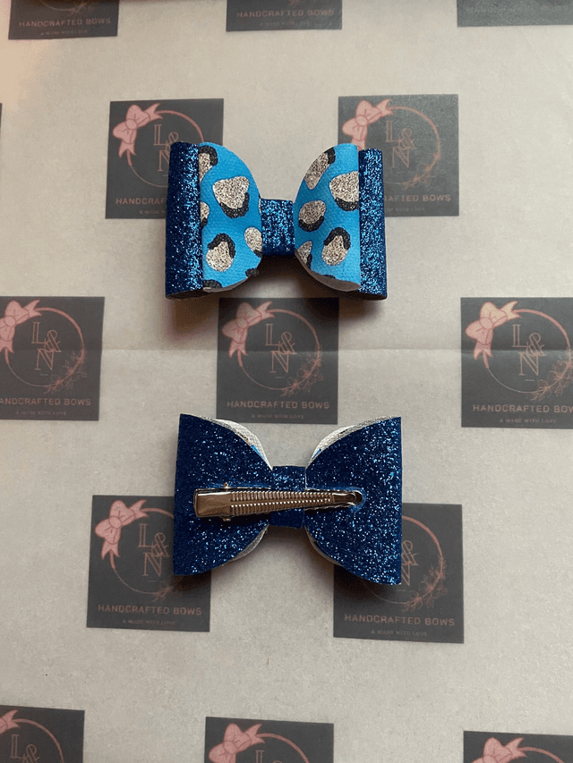 Blue Leopard Print
